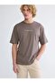 Crew Neck Text Printed Men's T-Shirt (S6) - 4