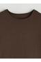 Brown Crew Neck Women's Bodysuit (S6) - 6