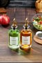 Set of 2 500 ml Glass Oil and Vinegar Bowls Gold Ckr3891 - 4