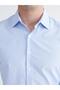 Blue Slim Fit Striped Men's Shirt (S6) - 3