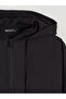 Black Hooded Oversized Women's Tunic (S6) - 6