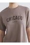Artı-Store Women's T-Shirt with Crew Neck and Short Sleeves, Has a Loose Fit. Front Face - 3