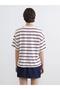 Burgundy Manhattan Printed Oversized Women's T-Shirt - 4