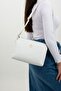 Three-Compartment Text Printed Adjustable Long Strap Women's Shoulder Bag - 2
