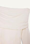 Slim Fit Off-Shoulder Ribbed T-Shirt G8072Ax26Sp - 5