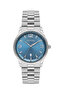Men's Wristwatch Quartz Movement – Silver Color Steel Band Blue Dial Dm-00117G-A3