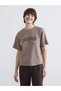 Artı-Store Women's T-Shirt with Crew Neck and Short Sleeves, Has a Loose Fit. Front Face