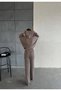 New Season Double Knitwear Hooded Set Knitted Pattern Women - 2