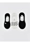 Black Non-Slip Heel Patterned Women's Ballerina Socks 3-Pack (S6)