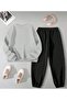 New York Printed Crew Neck Sweatshirt Tracksuit Set of 2 - 2