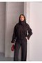 New Season Stand Collar Buttoned Pocketed Epaulet Detail Cashmere Coat for Women - 4