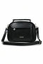 Jn-50 Women's Two Compartment Handbag Shoulder Bag Handbag Crossbody Bag Black - 2