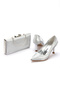 Evening Dress Shoes and Bag Set Suitable for Special Events - 3
