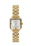 Women's Wristwatch Quartz Movement – Gold Strap White Dial Stone Detail Dm-00113L-B1