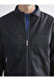 Lcw Visionblack Standard Mold Mock Neck Men's Leather-Look Coat - 3