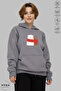 Unisex Hoodie Long Sleeve Teddy Bear Love Printed Hooded Oversized 100% Cotton Combed Cotton Sweatshirt - 2