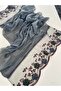Anthracite Embroidered and Stone-Embellished Organic Cotton Imported Shawl - 2