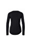 Women's Sports Top, Long Sleeve, Black - 5