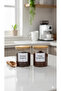 Set of 2 Glass Vacuum Lids Jars