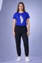 Unisex Oversize Cotton Feather Print T-Shirt and Sweatpants Set