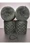 Black Furry (3 Layers of Winding) Mohair Knitting Yarn 200Gr - 2