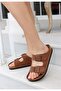 Rıno Tan Nubuck Slippers