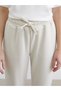 Gray Elastic Waist Women's Jogger Pants Pajama Bottoms (S6) - 3