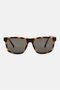 Men L6025S Square Sunglasses, Havana Brown