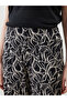 Lcw Grace Patterned Women's Capri with Elastic Waist (S5) - 3
