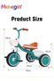 Kids Tricycles with Music and Light, Pedal Balance Bike with 3 Silence Wheels, Storage Basket and Pe - 4