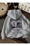 MIX PRINTED OVERSIZE UNISEX WOMEN'S / MEN'S HOODED SWEATSHIRT