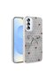 Galaxy S25 Case with Camera Protrusion, Shiny Happy Silicone Cover with Glossy Figures - 3