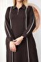Plus Size Striped Detail Polo Neck Dress - 2
