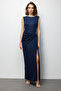 Beli Buckle Slit Detailed Glitter Dress