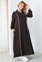 Plus Size Striped Detail Polo Neck Dress - 3