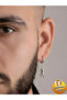 Unisex Steel Hoop Dangle Astronaut Earrings, Does Not Rust or Tarnish - 2