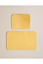 Gridline Non-Slip Bath Mat Set Mustard 60X80+40X60 Mustard - 4