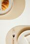 6 Pieces Beige/Stone Faux Leather Tableware Presentation Plate Mat Placemat American Service 45X30 - 6