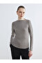Özmarka New Season Boat Neck Corded Fabric Blouse