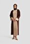 Stone Adhesive Garnished Cupra Dress 25Y9017 Brown - 2