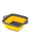Accordion Collapsible Square Pasta Vegetable Washing Strainer Colander Silicone Orange - 2