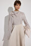 Gold Buttoned Kupra Tunic - 3