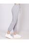 Women's Gray Elastic Cuffed Seasonal Sweatpants