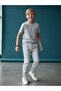 Boy's Cotton Elastic Waist Sweatpants Bottom - 2