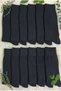 12-Piece Full Black Unisex Socks Pack - Classic Color Cotton Business and Casual Socks - 2