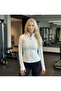 Women's Ecru Gloves Detailed Sports Jacket Nj56
