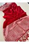 Red Elegansa Shoulder Scarf with Cashmere Texture, Stylish Shawl, Cashmere Sal (Cashmere) - 2