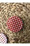 Metal Polka Dot Jar Canning Lids-50 Pieces Metal Red - 3