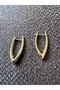 Shiny Gold Geometric Earrings - Stylish Design Women's Jewelry / Gift Recommendation - 7
