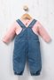 Rocha Baby Gardener Salopet 2-Piece Set - Plush Toy Gift and Cotton Badi Set - 6
